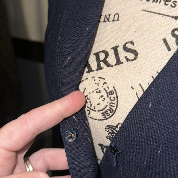 COPY - Rebecca Taylor midnight navy faux wrap dress - Picture 13 of 15